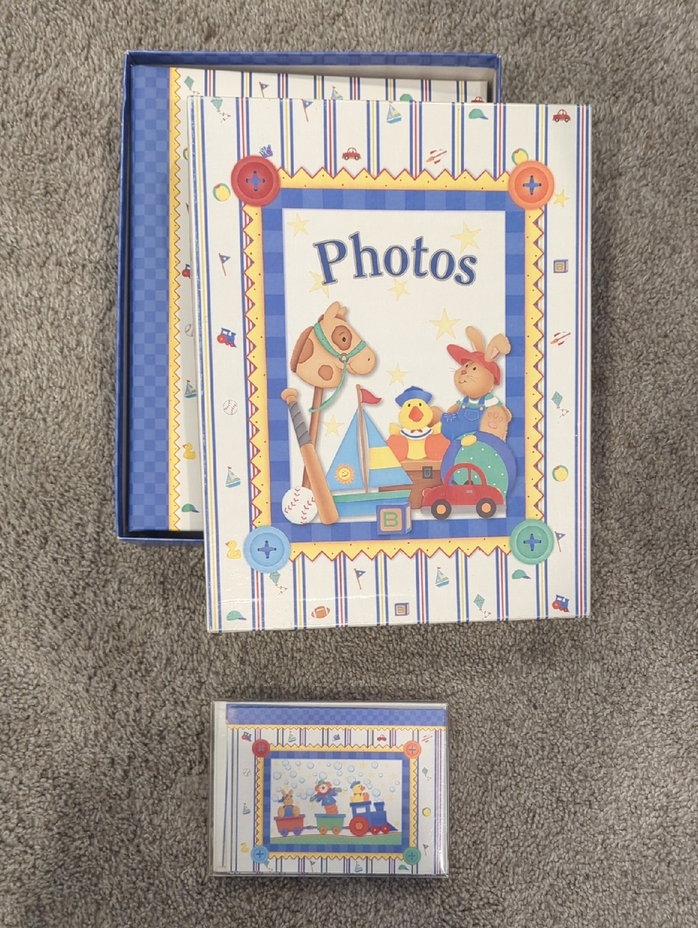 Boxed Baby Photo Album And Matching Note Cards
